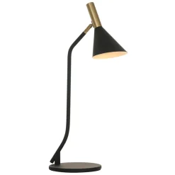 Tafellamp Anne's choice mat zwart met goud