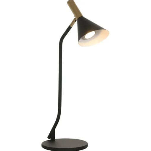 Tafellamp Anne's choice mat zwart met goud