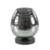 Tafellamp Fantasy laag zwart + smoke glas