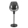 Tafellamp Fantasy op stang zwart + smoke glas