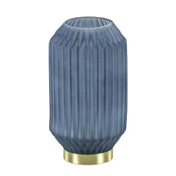 Tafellamp Ivot op batterij mat blauw groot