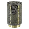 Tafellamp Leopard op batterij donker grijs met goud