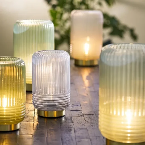 Tafellamp Lipa op batterij groen Light and Living
