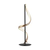 Tafellamp Q-Swing zwart/matgoud remote cct