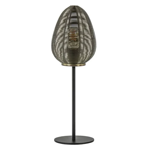 Tafellamp Yaelle brons/zwart