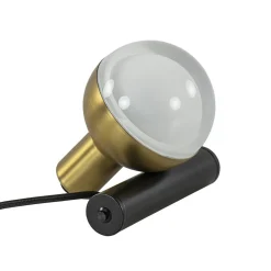 Tafel/wandlamp Drop zwart/goud