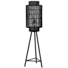 Trendy draad-vloerlamp Gruaro zwart