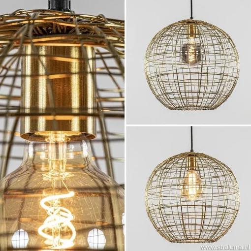 Trendy hanglamp Mirana goud L&L