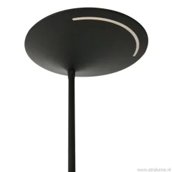 Uplighter zwart met leeslamp - 2 x pushdimmer