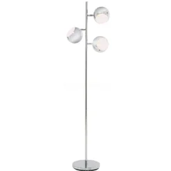 Verstelbare chromen staande lamp kamer