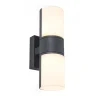 Verstelbare LED buitenlamp 2-lichts cilinder donker grijs