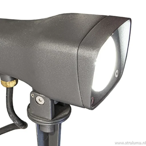 Verstelbare LED grondspot antraciet IP54