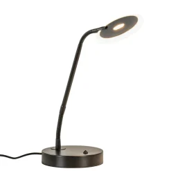Verstelbare LED tafel/bureaulamp mat zwart dimbaar