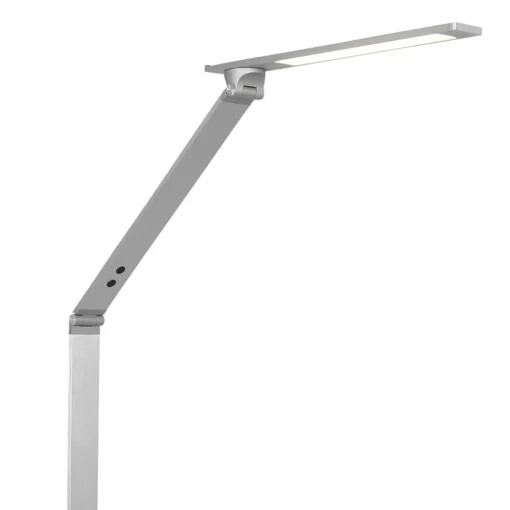 Verstelbare LED vloerlamp geborsteld staal dimbaar