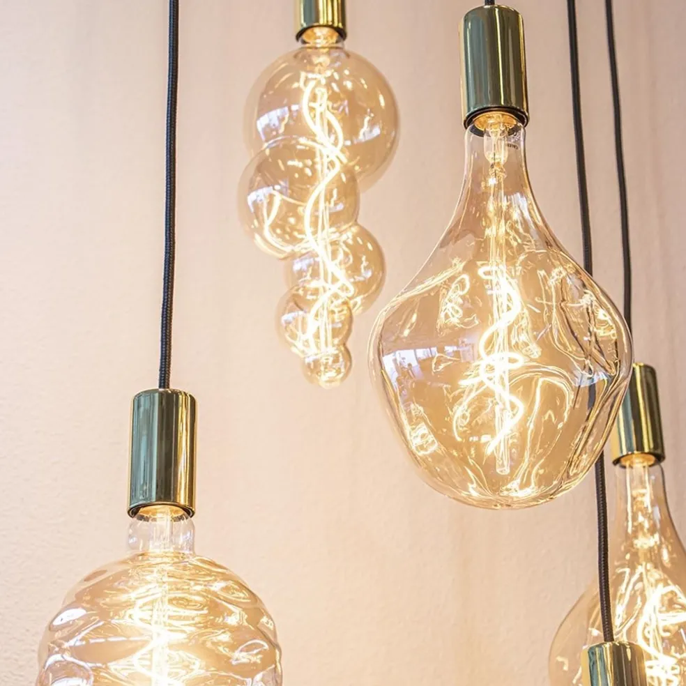 Videlamp Aton 12l goldleaf/shiny brass