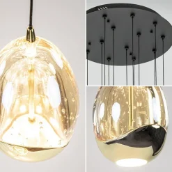 Videlamp Golden Egg 14L zwart/goud