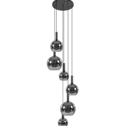 Videlamp 6L zwart + titanium glas mix