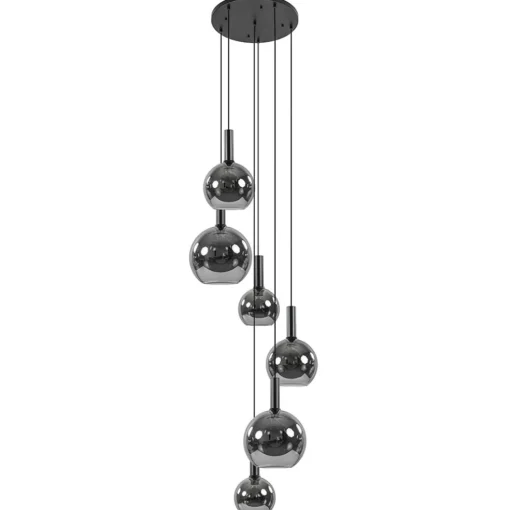 Videlamp 6L zwart + titanium glas mix