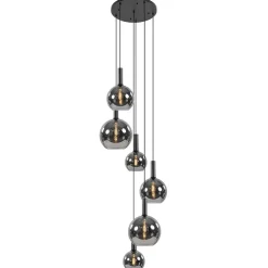 Videlamp 6L zwart + titanium glas mix