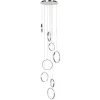 Videlamp Olympia nikkel 8 ringen