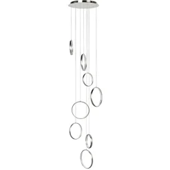Videlamp Olympia nikkel 8 ringen
