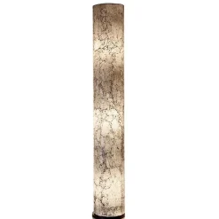 Vloerlamp 150 cm gerecycled glas wit