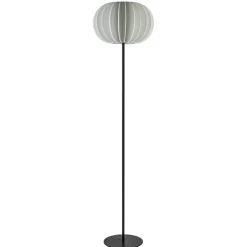 Vloerlamp Arena zwart/kap wit