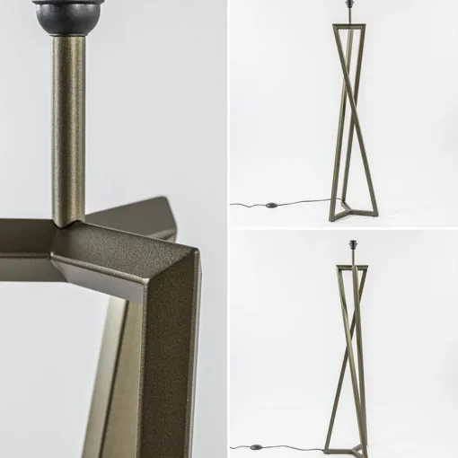 Vloerlamp Atrani platinum excl. kap