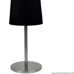 vloerlamp Big kap stof zwart woonkamer