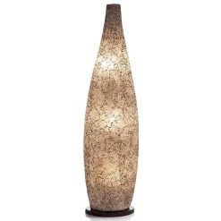 Vloerlamp bottle mozaiek glas zwart/wit