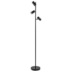 Vloerlamp Burgos 3L spot zwart 3-st dim