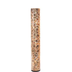 Vloerlamp Coin schelpen cilinder gold