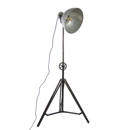 Vloerlamp Junko driepoot zwart/zink