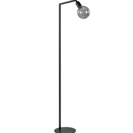 Vloerlamp Tube zwart basic met verstelbare pendel