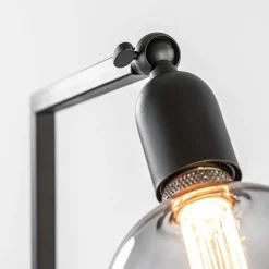 Vloerlamp Tube zwart basic met verstelbare pendel