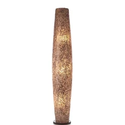 Vloerlamp Wangi Gold zuil schelpen 150cm