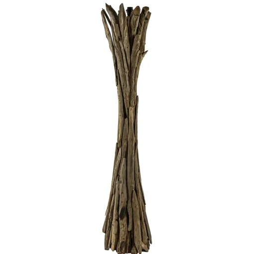 Vloerlamp/lampvoet Margret hout naturel excl kap