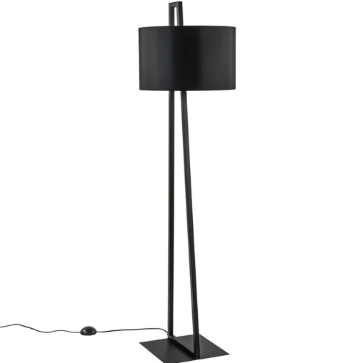 Vloerlamp/lampvoet mat zwart excl. kap