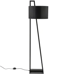 Vloerlamp/lampvoet mat zwart excl. kap