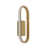 Wandlamp Anello ovaal matgoud 2700k dim.