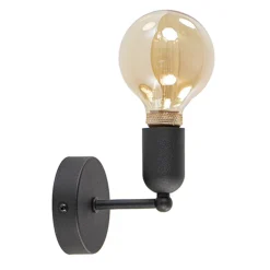 Wandlamp basic boog klein zwart