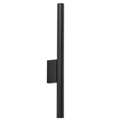 Wandlamp cilinder smal zwart  up+down g9