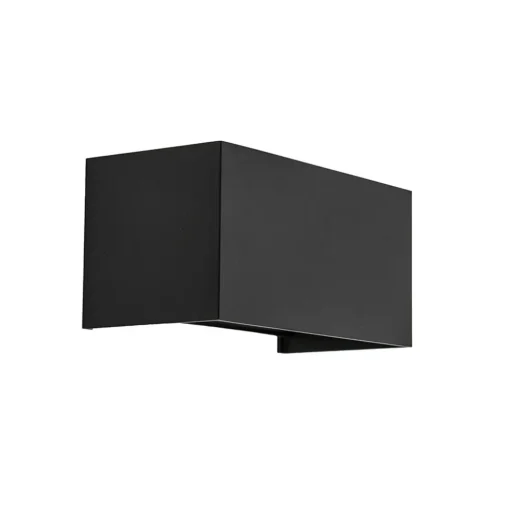 Wandlamp Davos 20cm zwart IP54 2700k