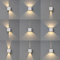 Wandlamp Davos XL wit IP65
