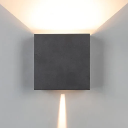 Wandlamp Davos XL zwart IP65