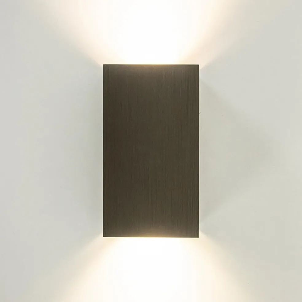 Wandlamp Eros rechthoek brons