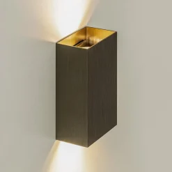 Wandlamp Eros rechthoek brons