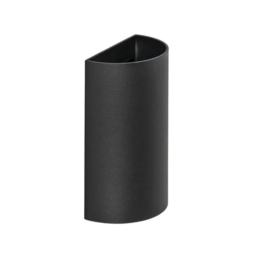 Wandlamp Hera afgerond zwart