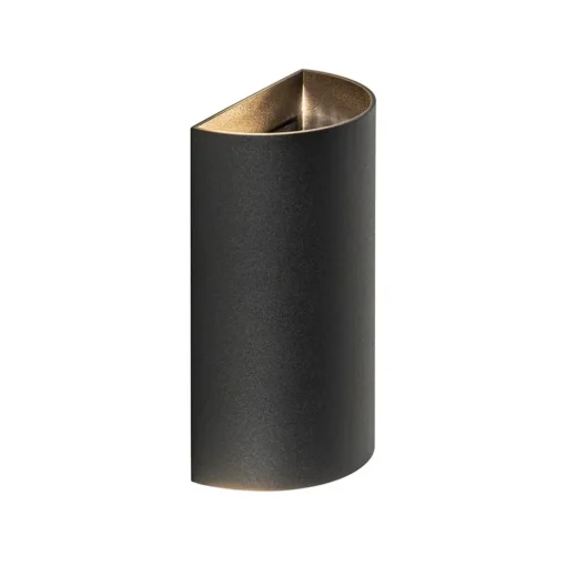 Wandlamp Hera afgerond zwart