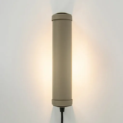Wandlamp mat zand E14 met snoer